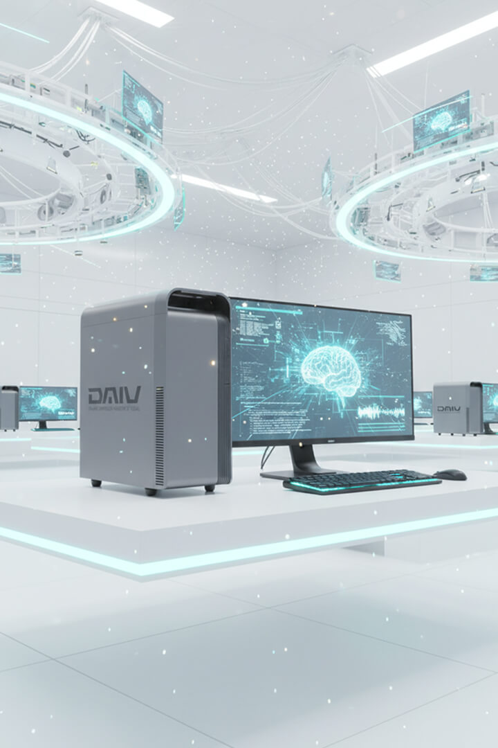 DAIVデスクトップパソコンによる動画生成AI使用イメージ