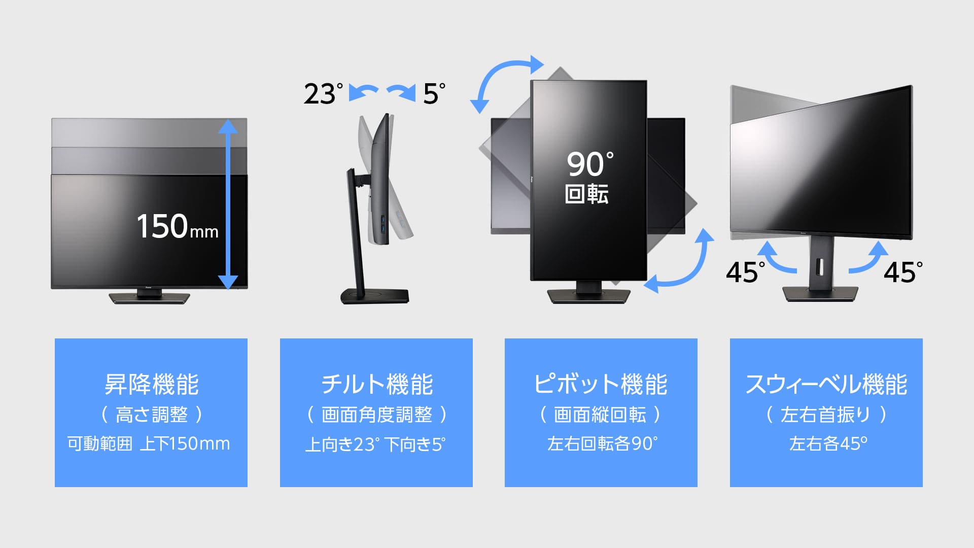 使用シーンに合わせて調整できる、多機能スタンド