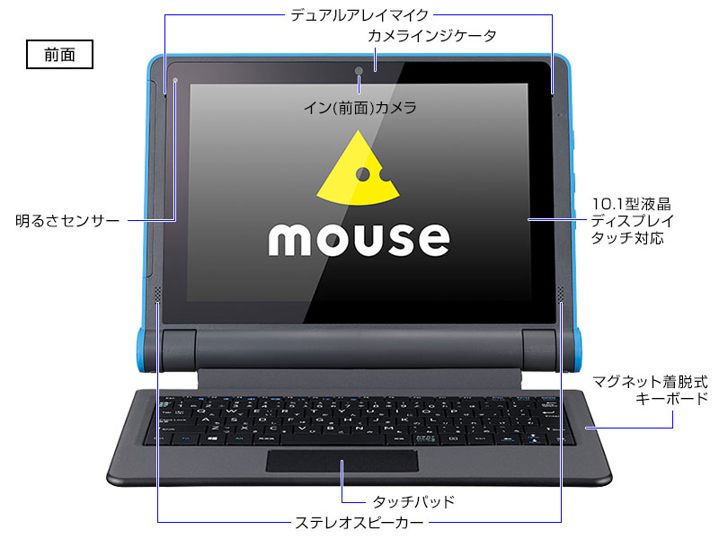 mouse E10 1万円台から購入できるWindows搭載タブレット型PC